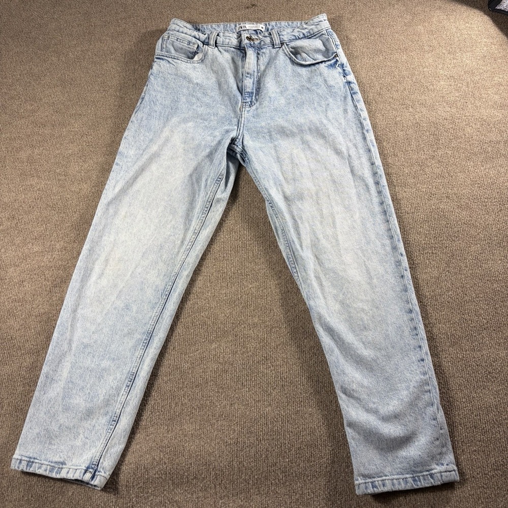 Zara Womens Jeans Bundle of‎ 2 Straight Leg Light Wash Blue Denim US 8 EU 40